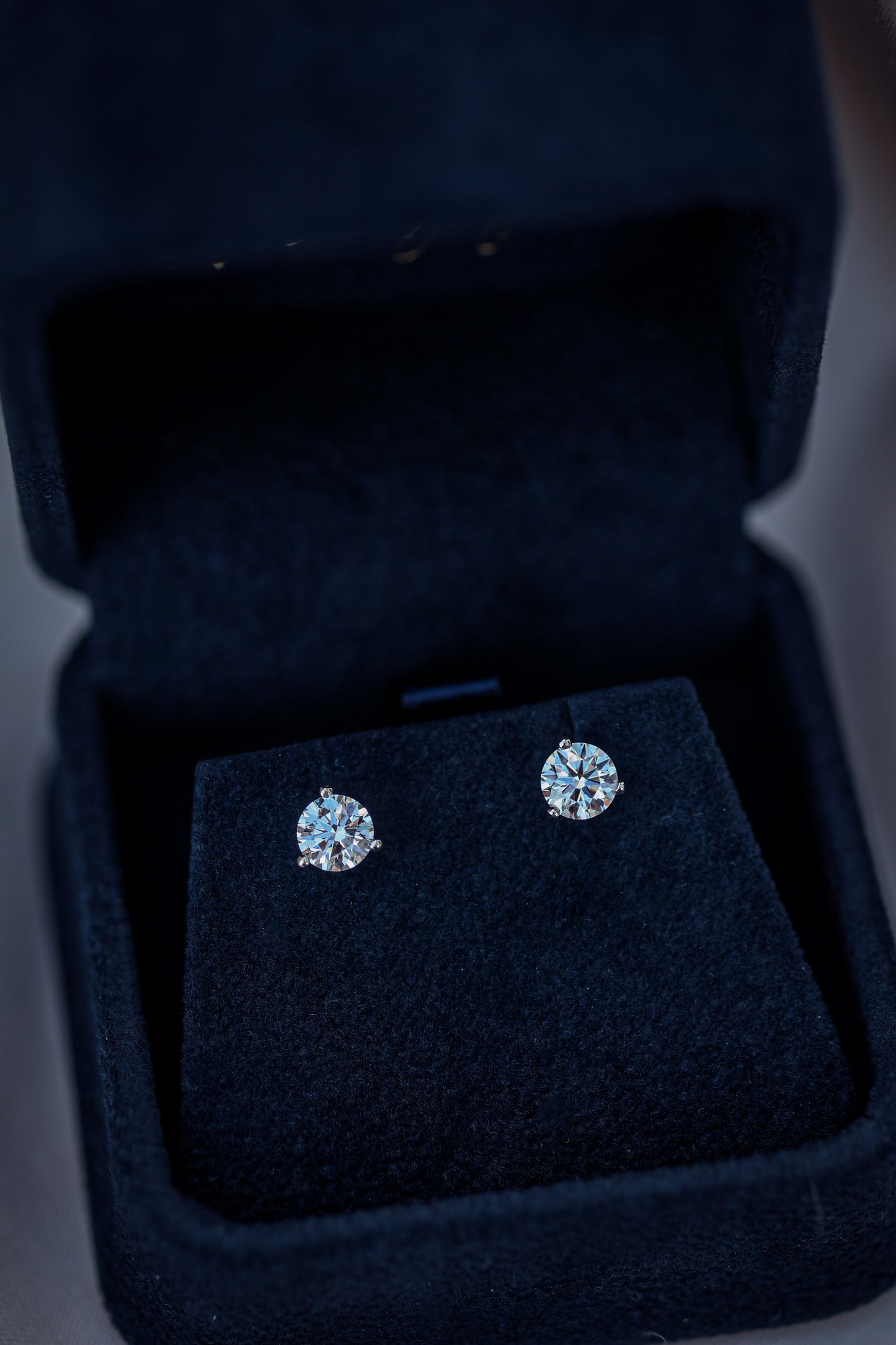 Classic Martini Studs White Gold
